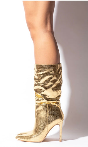 Open image in slideshow, Metallic Girl Boot
