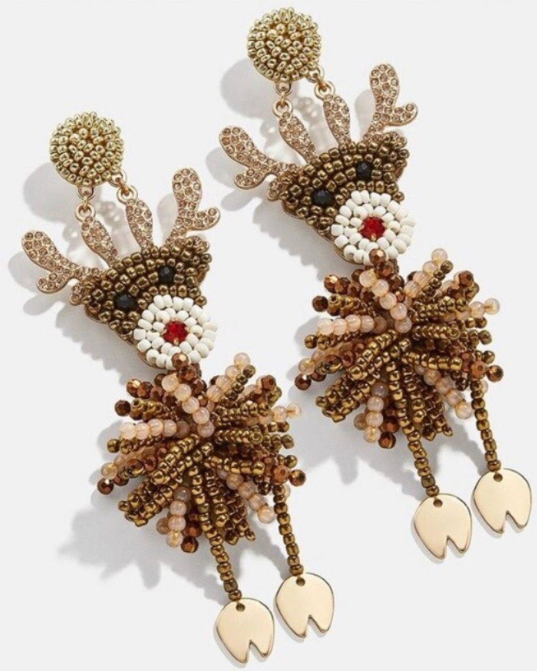 Reindeer Drop Earring