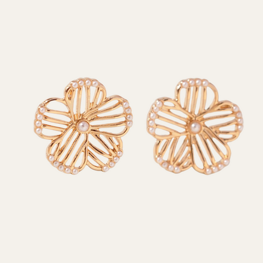 Flower Girl Stud Earrings