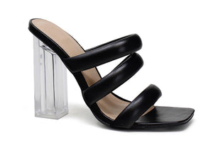 Open image in slideshow, Clear Three Heel
