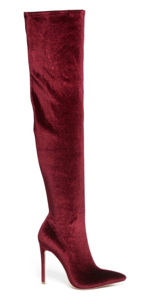 Teddy Velvet Boot