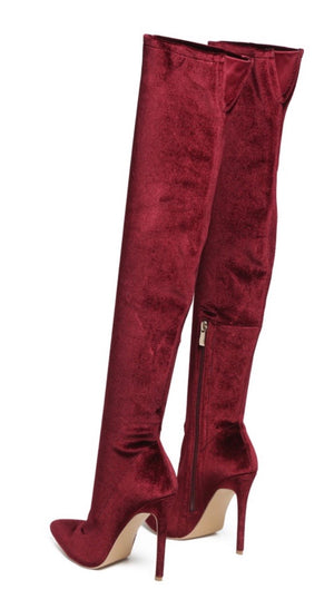 Teddy Velvet Boot